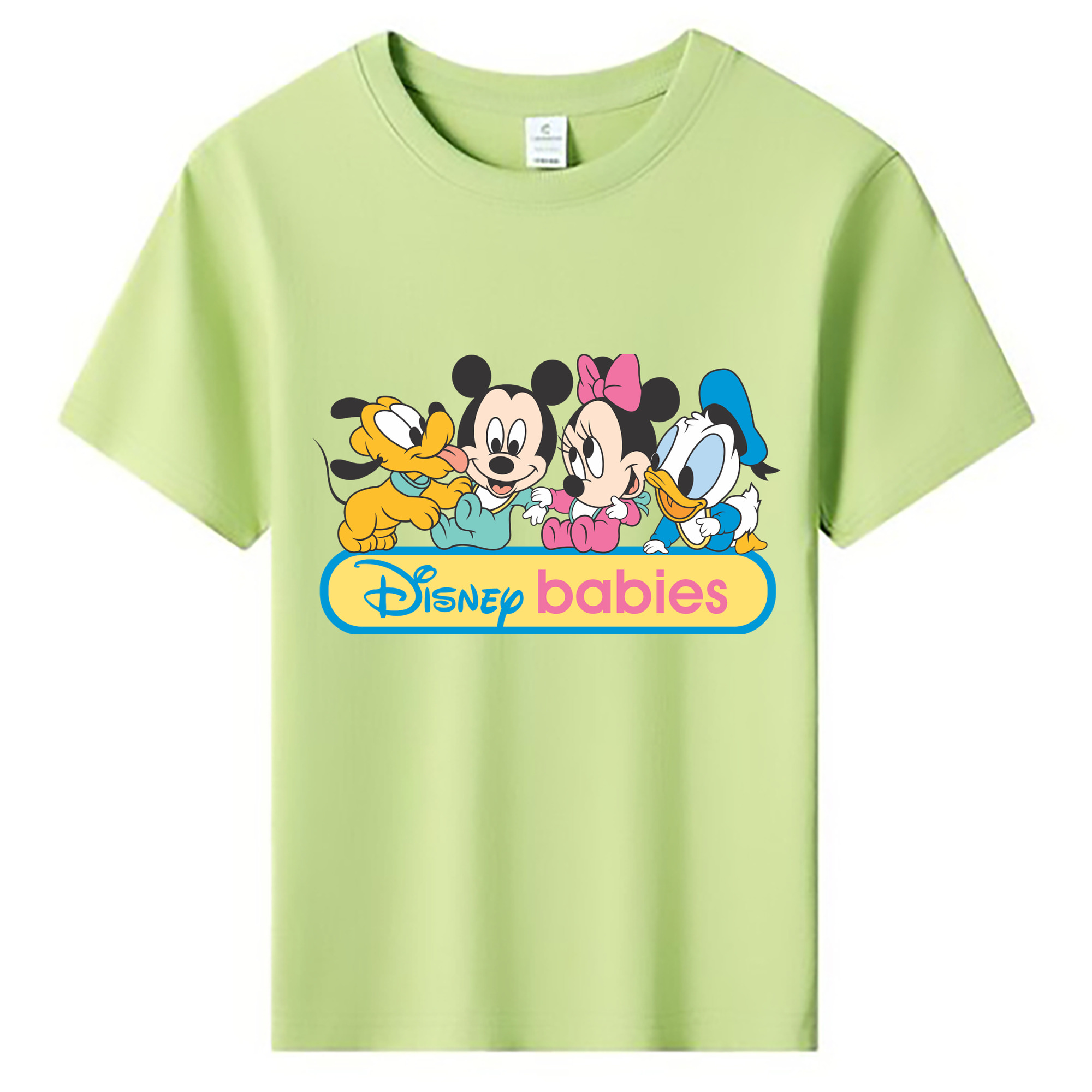 ミッキーマウス Mickey Mouse 綿100％キッズTシャツ（フロントプリント）